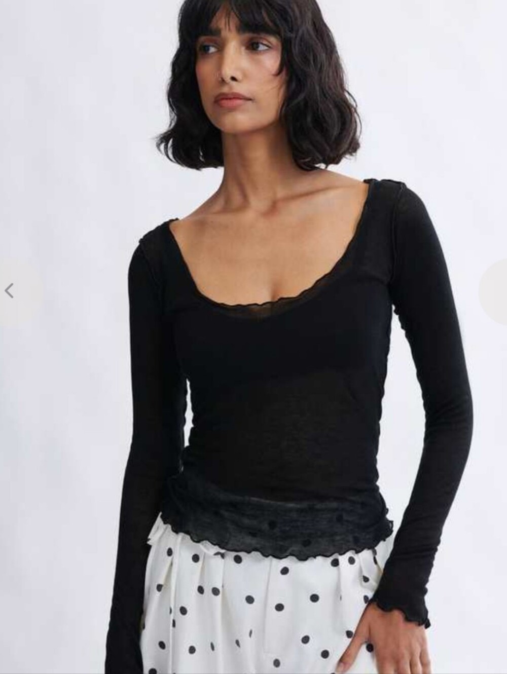 Eliza Faulkner Carla Top In Black, NWOT